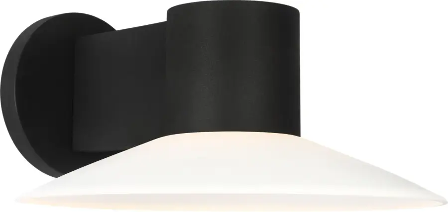 Focal Large LED Sconce in Textured Black - Image 2