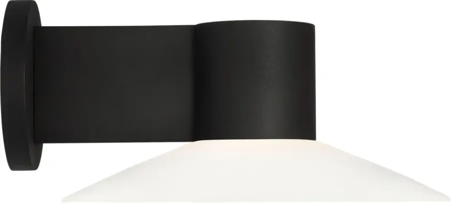Focal Large LED Sconce in Textured Black - Image 3