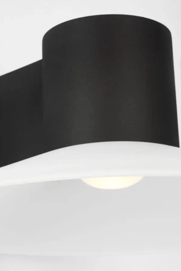 Focal Large LED Sconce in Textured Black - Image 4