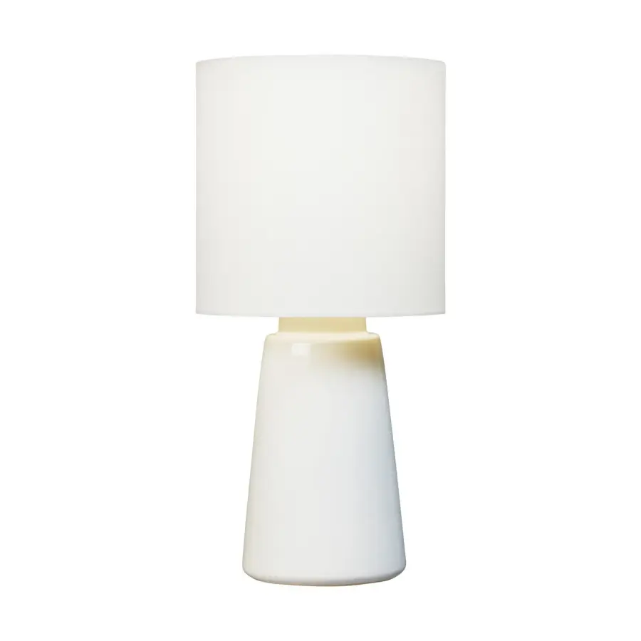 Vessel One Light Table Lamp in New White