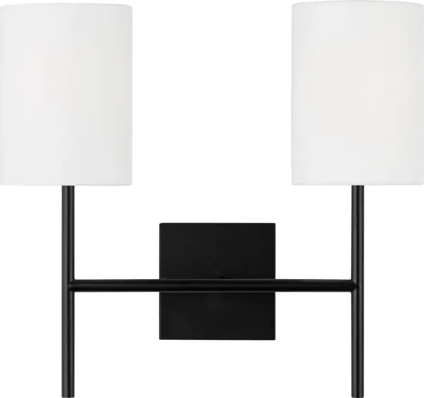 The Key Medium Sconce delivers modern sophistication with its clean-lined design and dramatic Midnight Black finish. Perfect for creating ambient lighting in hallways, bathrooms, and bedrooms with contemporary style. - alternate view