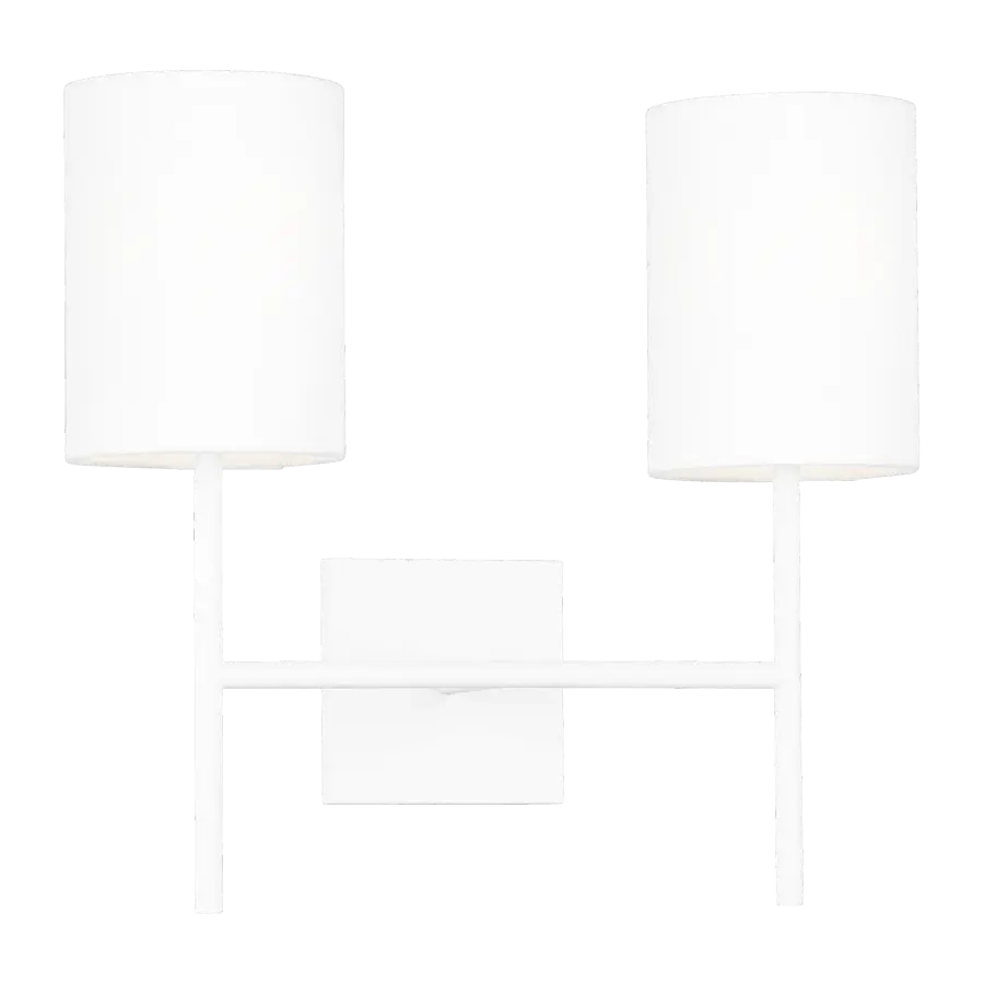 Key Medium Sconce in Matte White - Image 1