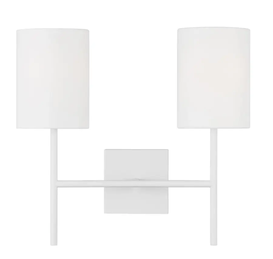 Key Medium Sconce in Matte White - Image 2