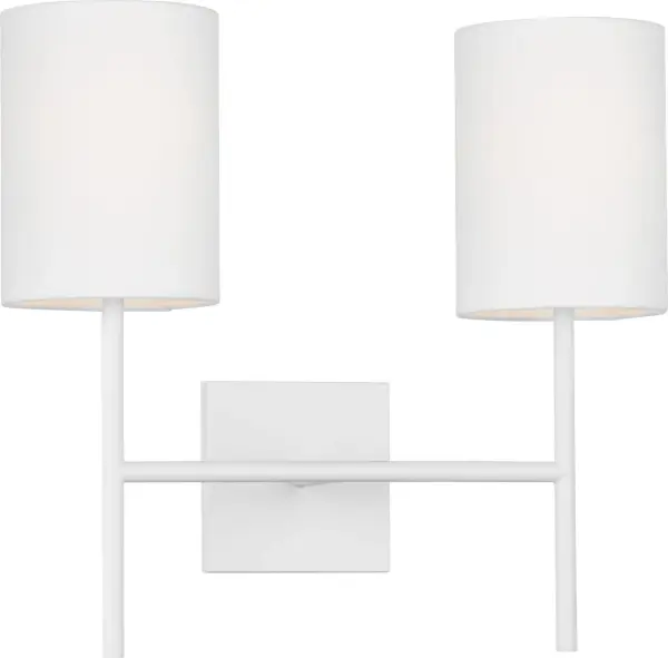 Key Medium Sconce in Matte White - Image 4