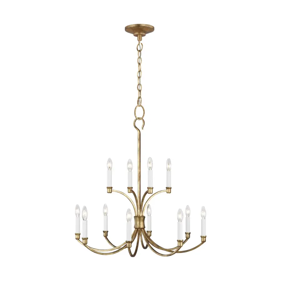 Westerly 12-Light Chandelier in Antique Gild