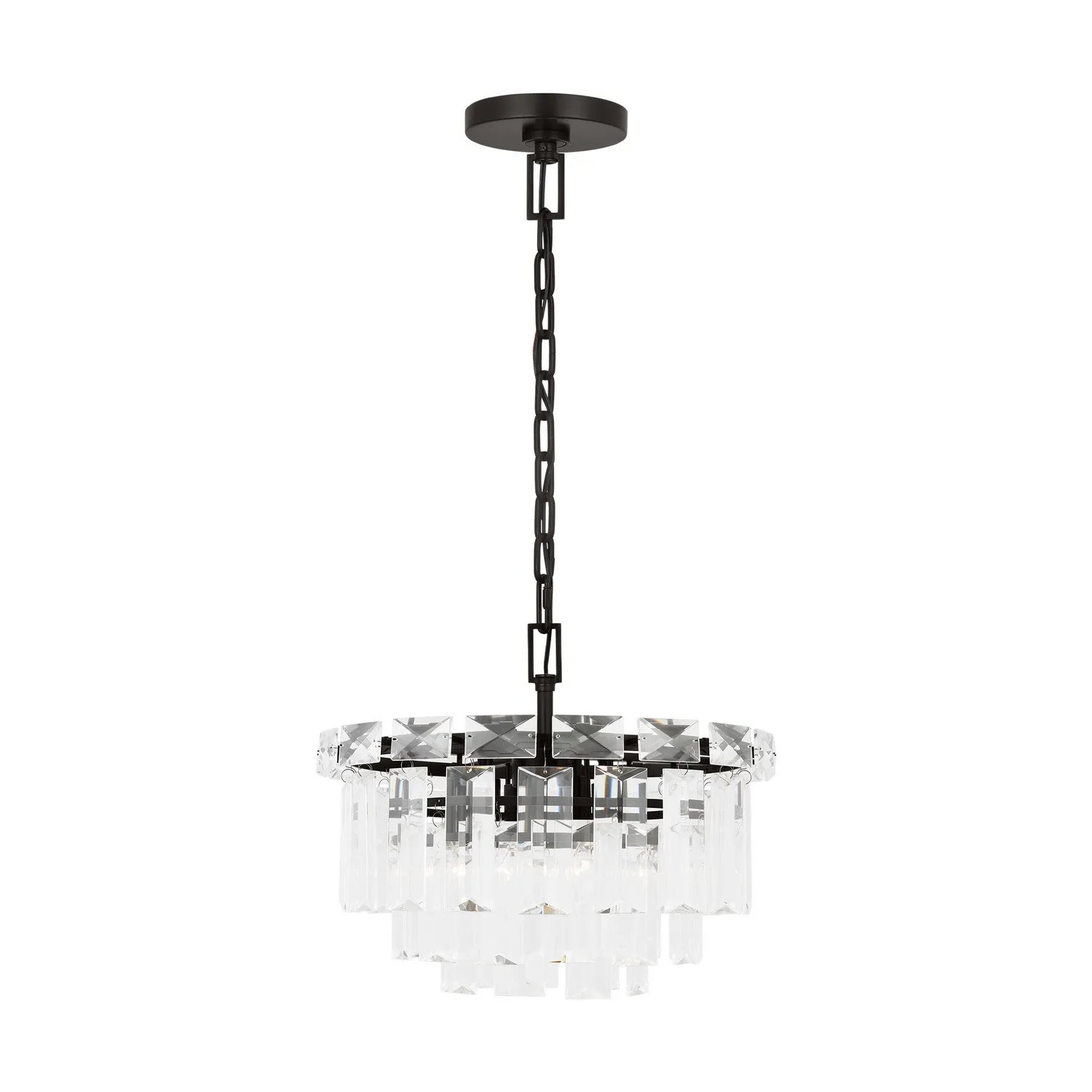 Arden Four Light Chandelier in Aged Iron