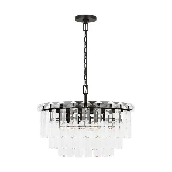 Arden 10-Light Chandelier in Aged Iron