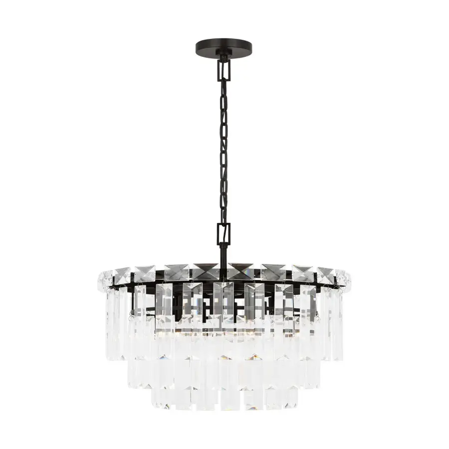 Arden 10-Light Chandelier in Aged Iron