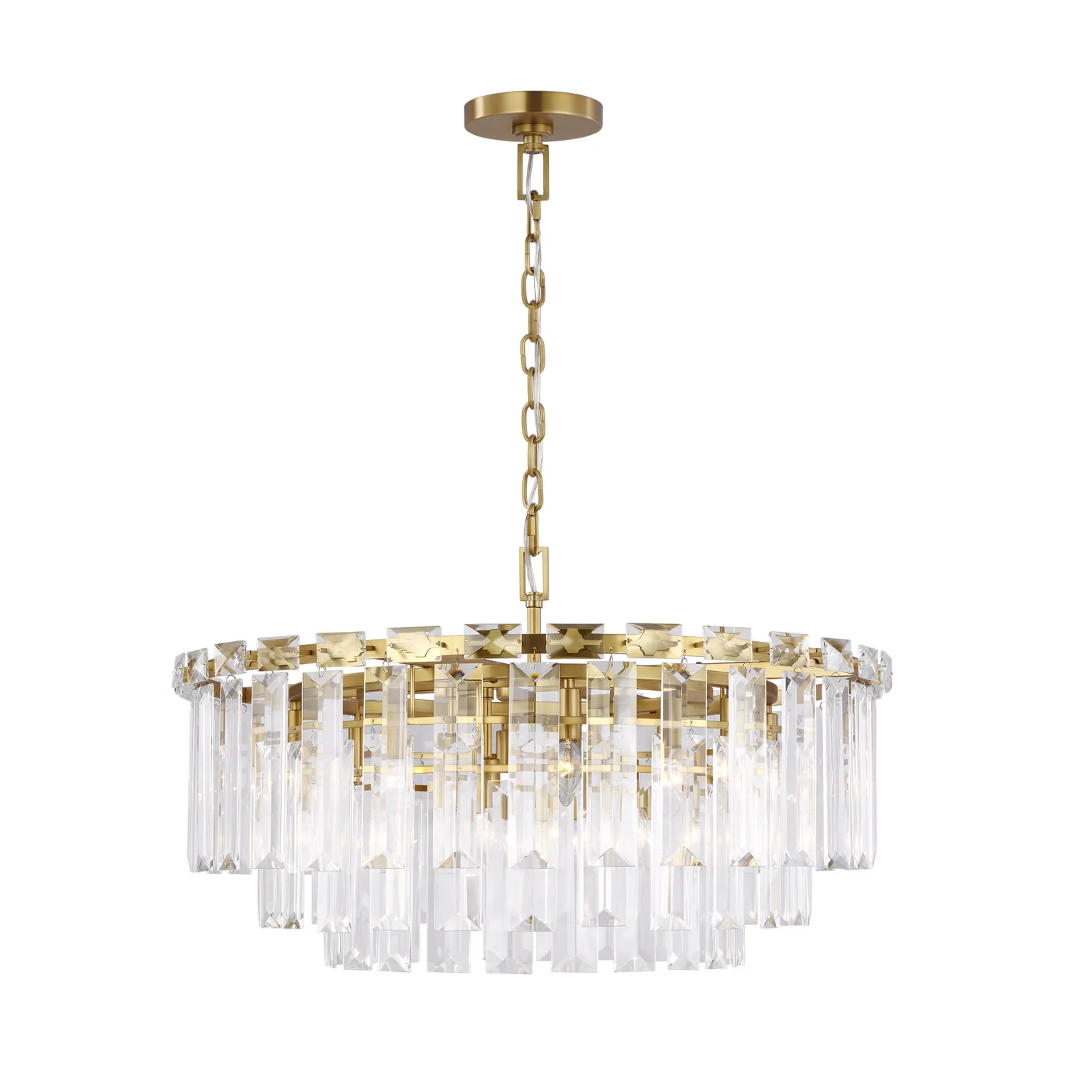 Arden 16-Light Chandelier in Burnished Brass