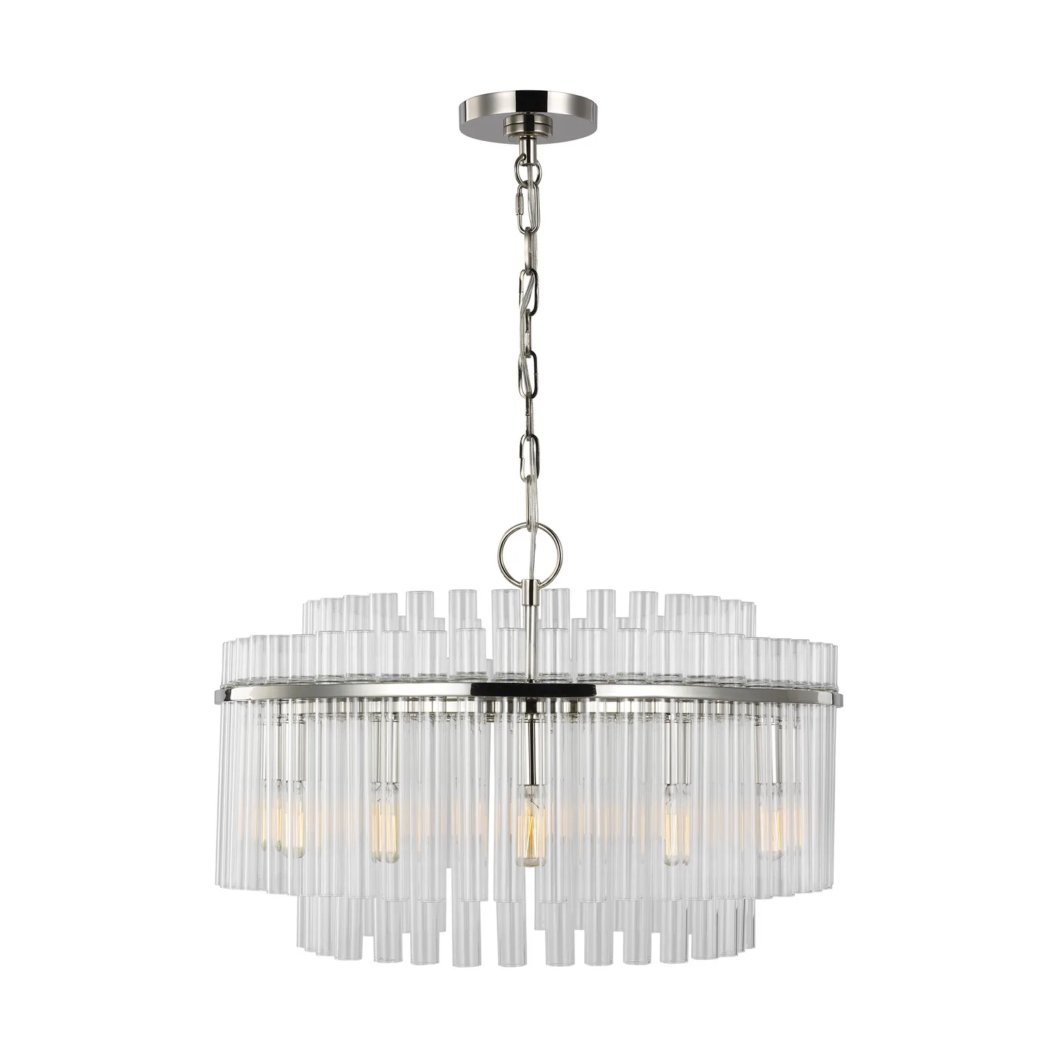 Beckett 12-Light Chandelier in Polished Nickel