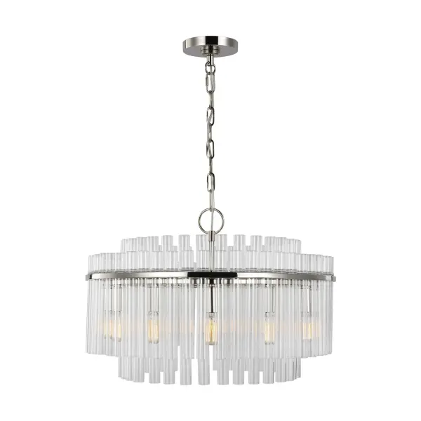 Beckett 12-Light Chandelier in Polished Nickel