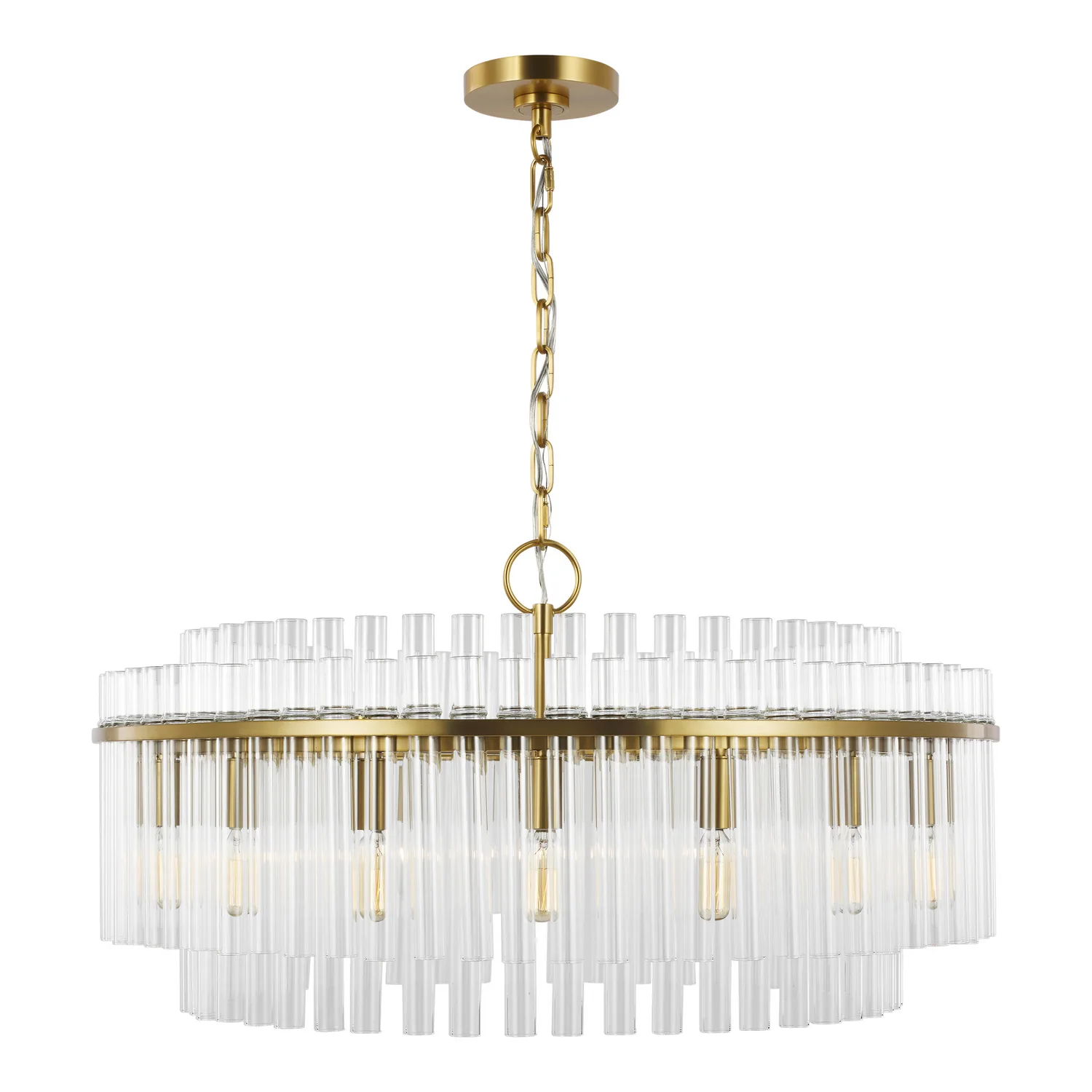Beckett 16-Light Chandelier in Burnished Brass