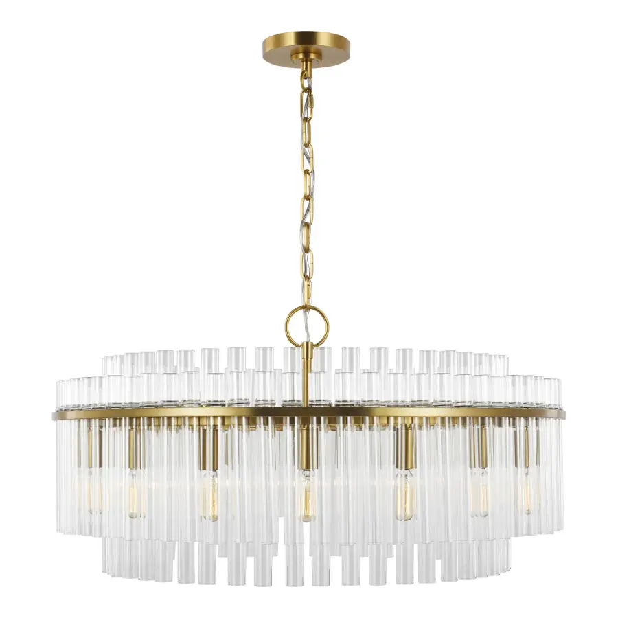 Beckett 16-Light Chandelier in Burnished Brass
