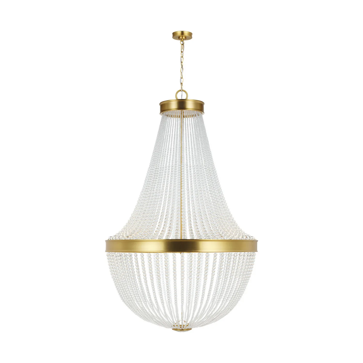 Summerhill 12-Light Chandelier in Burnished Brass