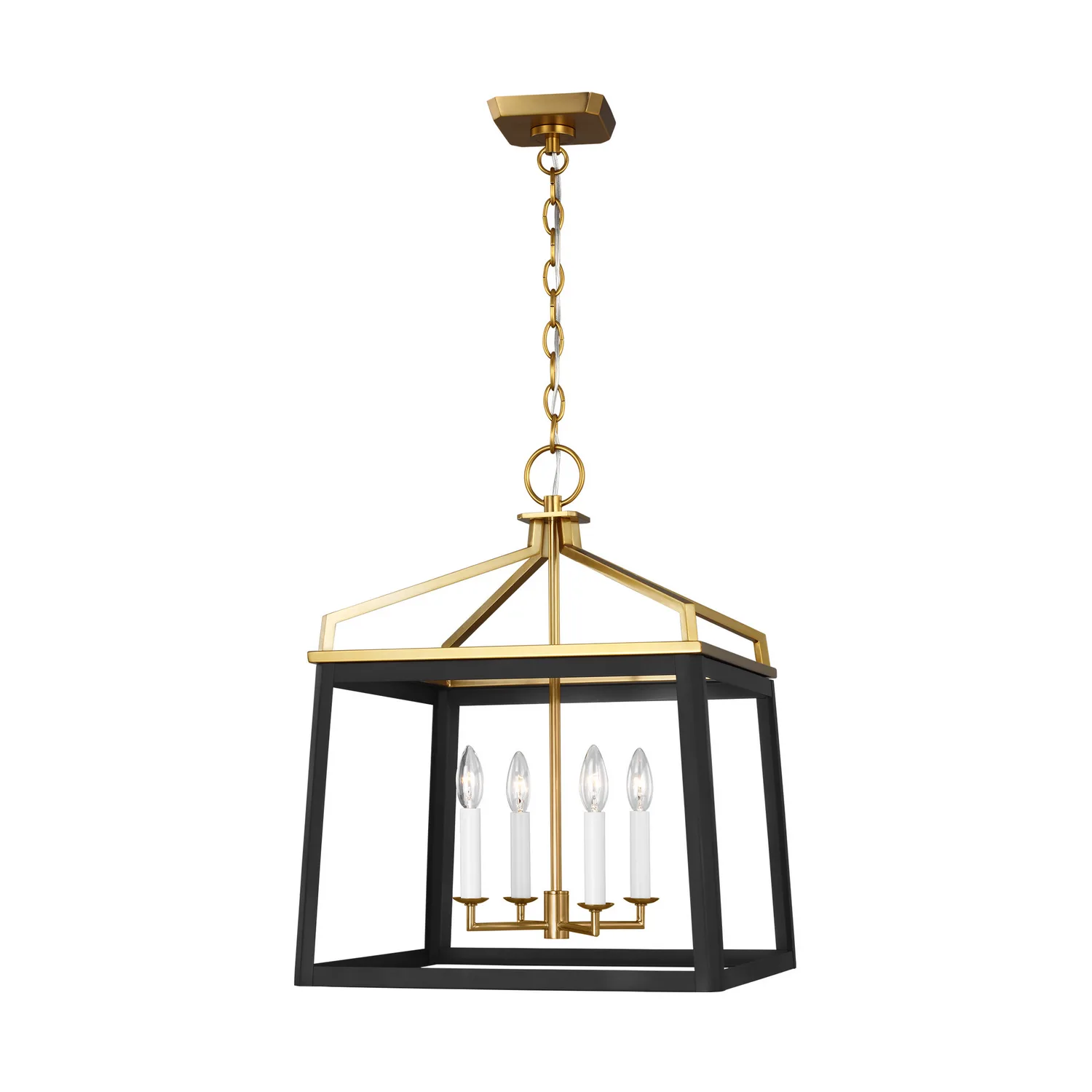 Carlow Four Light Lantern in Midnight Black