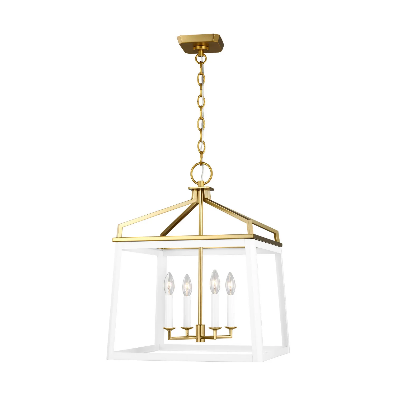 Carlow Four Light Lantern in Matte White
