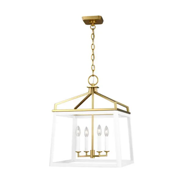 Carlow Four Light Lantern in Matte White