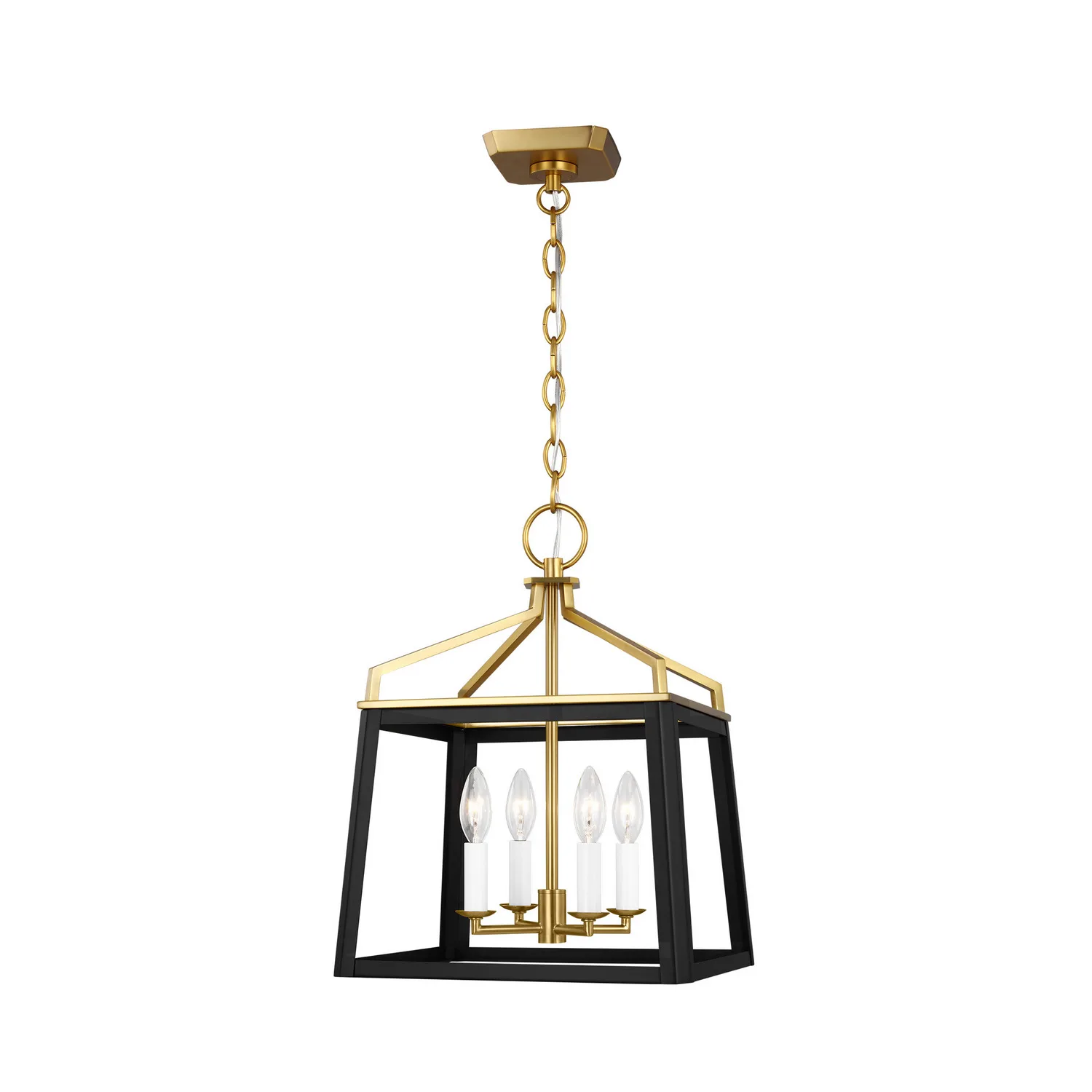 Carlow Four Light Lantern in Midnight Black