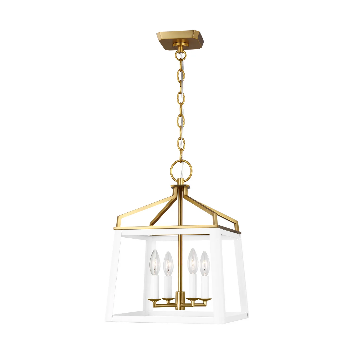Carlow Four Light Lantern in Matte White