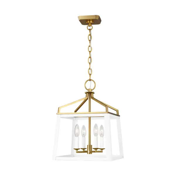 Carlow Four Light Lantern in Matte White