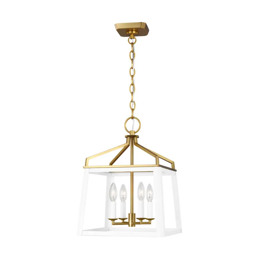 Carlow Four Light Lantern in Matte White