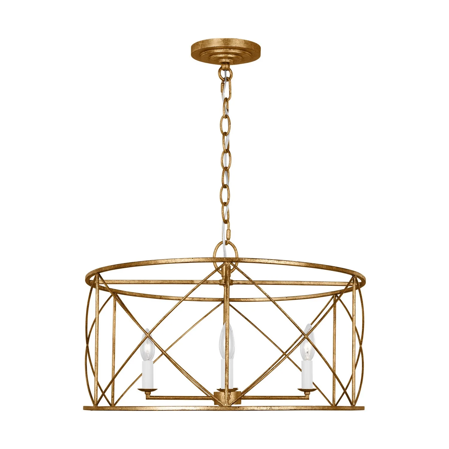 Beatrix Four Light Chandelier in Antique Gild