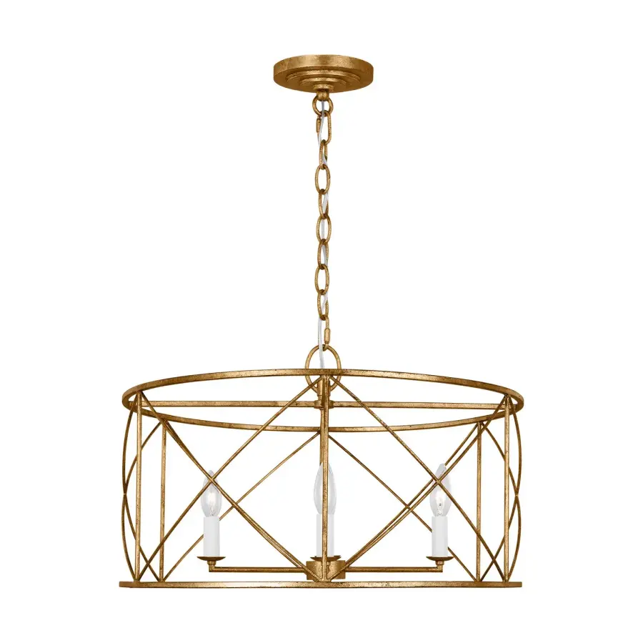 Beatrix Four Light Chandelier in Antique Gild