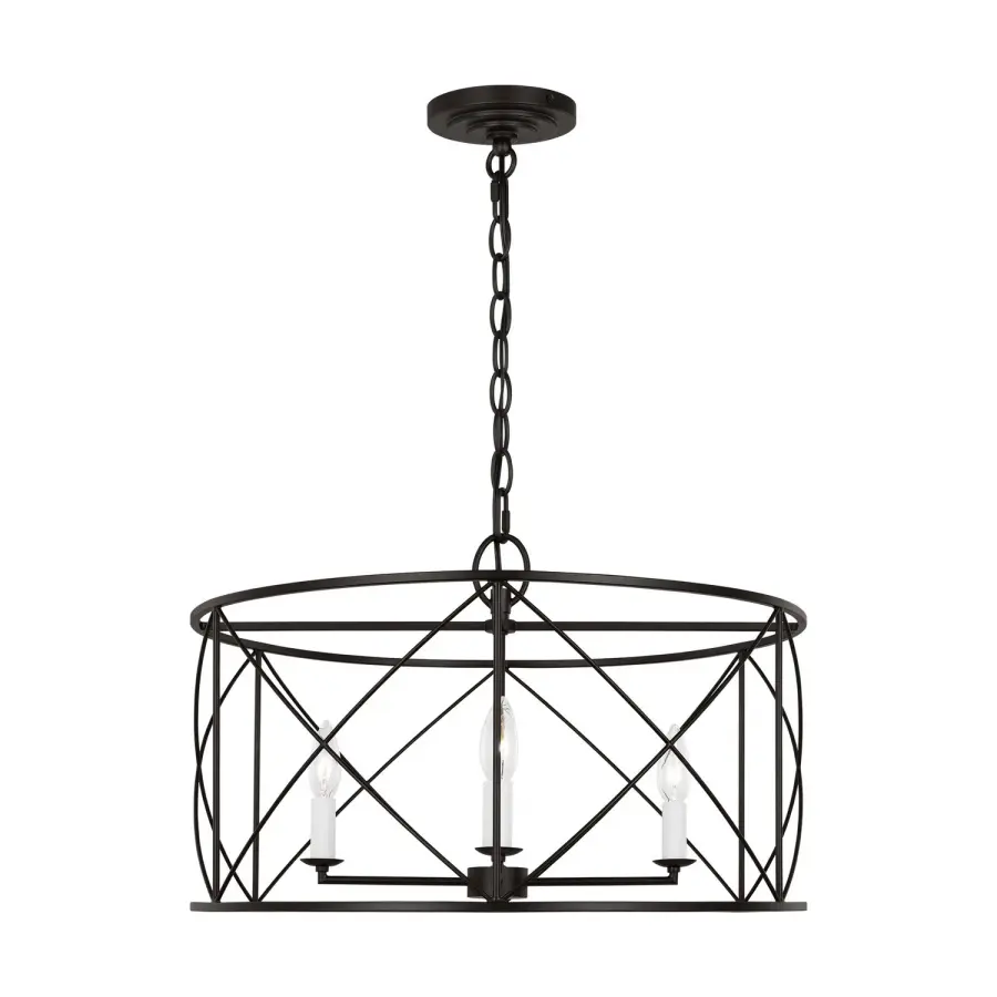 Beatrix Four Light Chandelier in Aged Iron