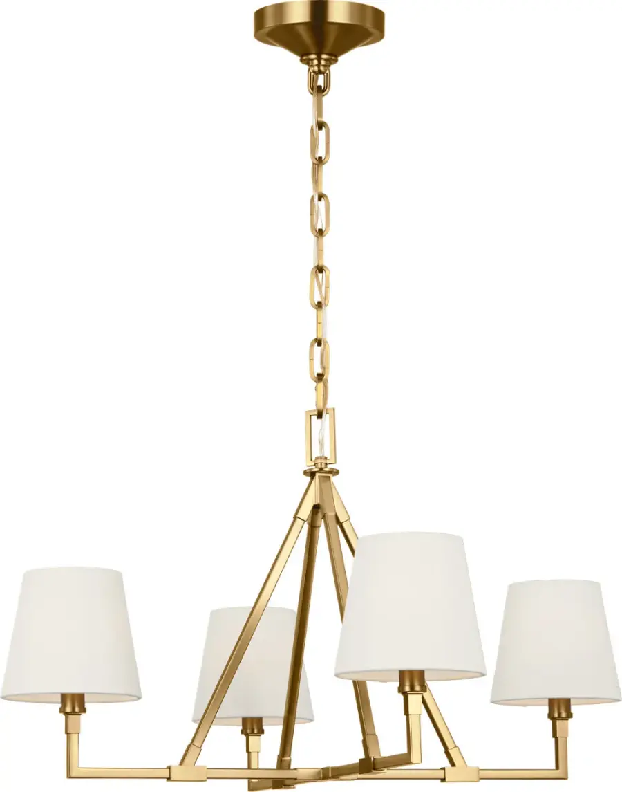 Perth Medium Chandelier in Burnished Brass - Image 1