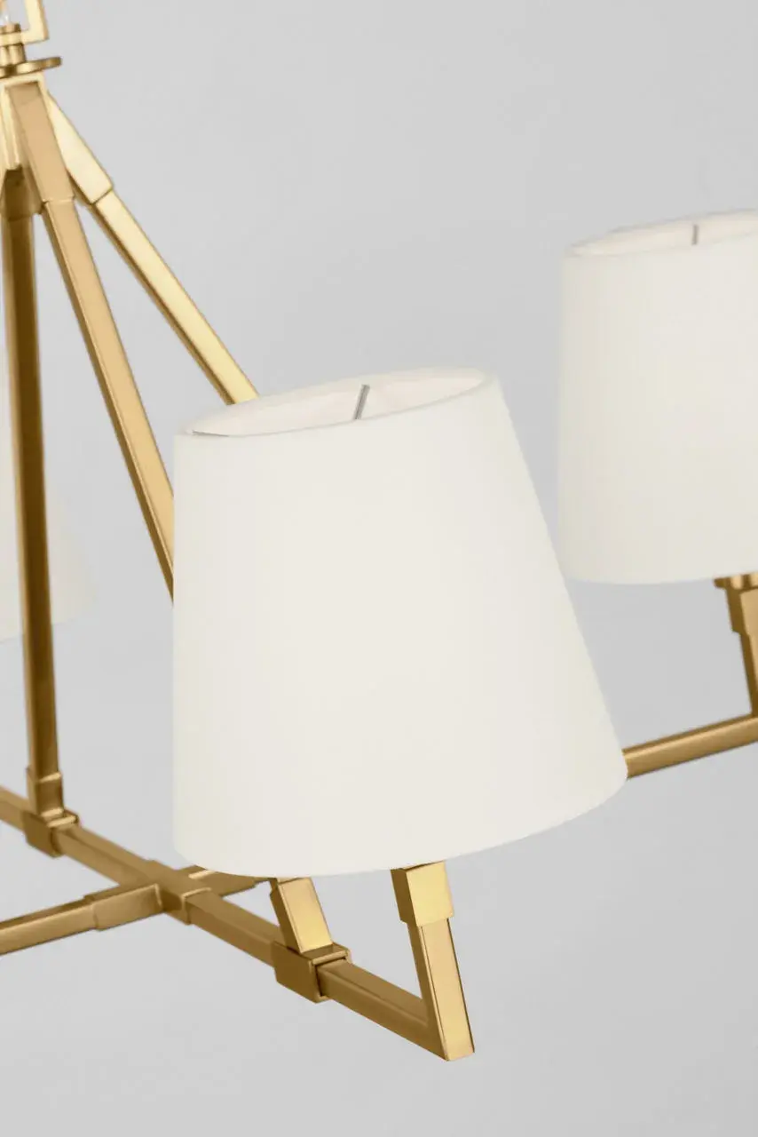 Perth Medium Chandelier in Burnished Brass - Image 4