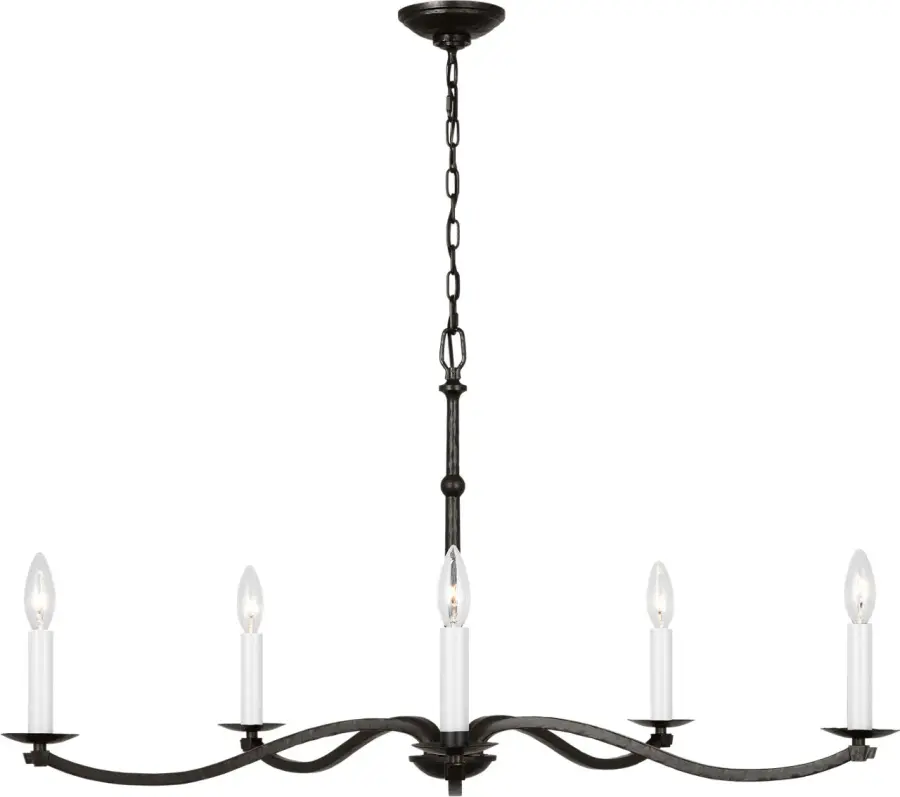 Wellen Large Chandelier in Aged Iron - Image 2