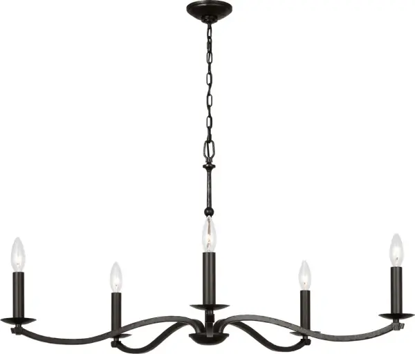 Wellen Large Chandelier in Aged Iron - Image 3
