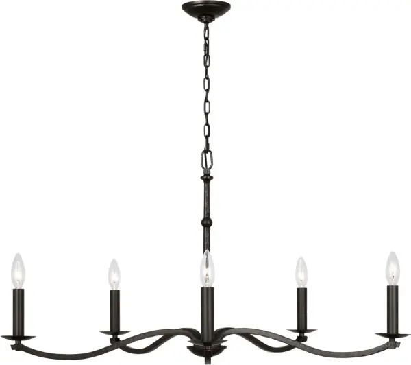 Wellen Large Chandelier in Aged Iron - Image 5