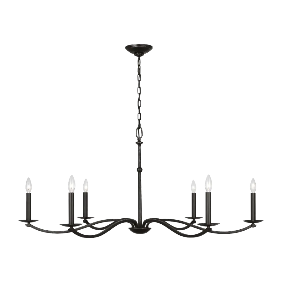 Wellen Extra Large Chandelier in Aged Iron - Image 1