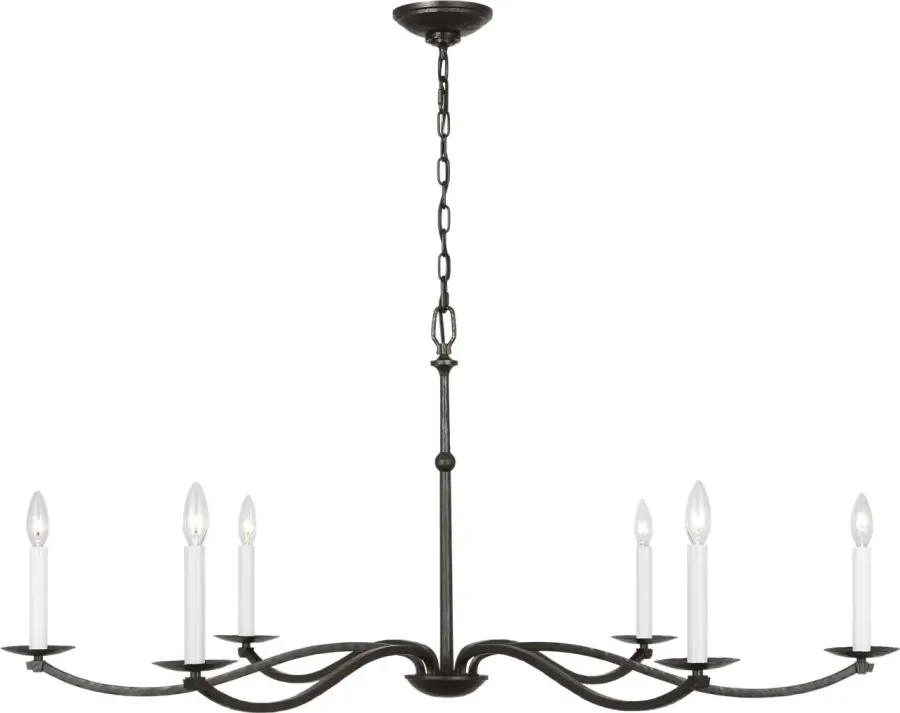 Wellen Extra Large Chandelier in Aged Iron - Image 2