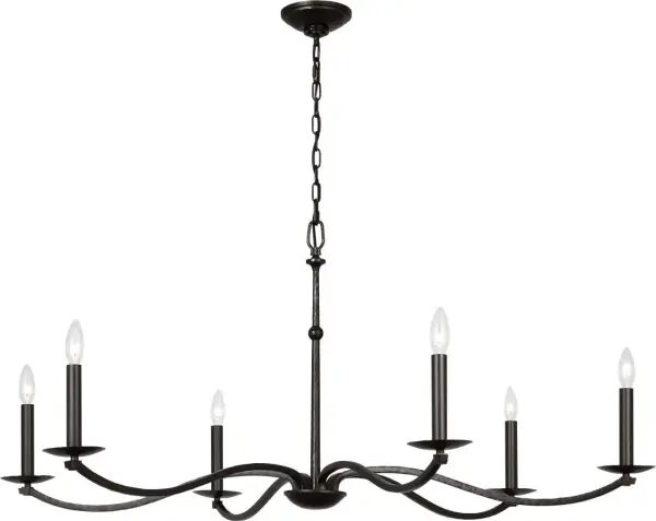 Wellen Extra Large Chandelier in Aged Iron - Image 3