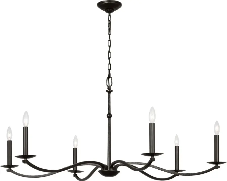 Wellen Extra Large Chandelier in Aged Iron - Image 3
