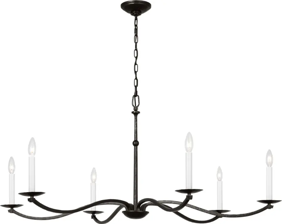 Wellen Extra Large Chandelier in Aged Iron - Image 4