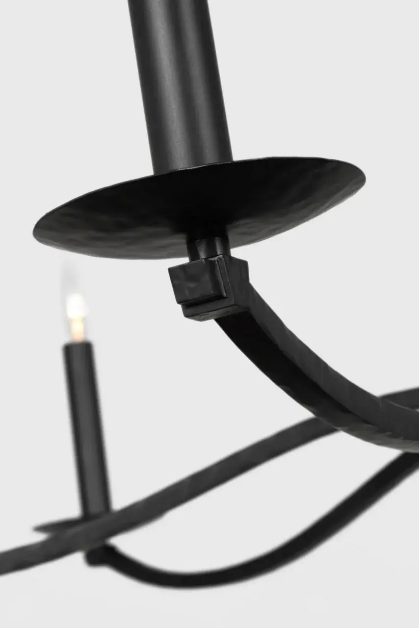Wellen Extra Large Chandelier in Aged Iron - Image 9