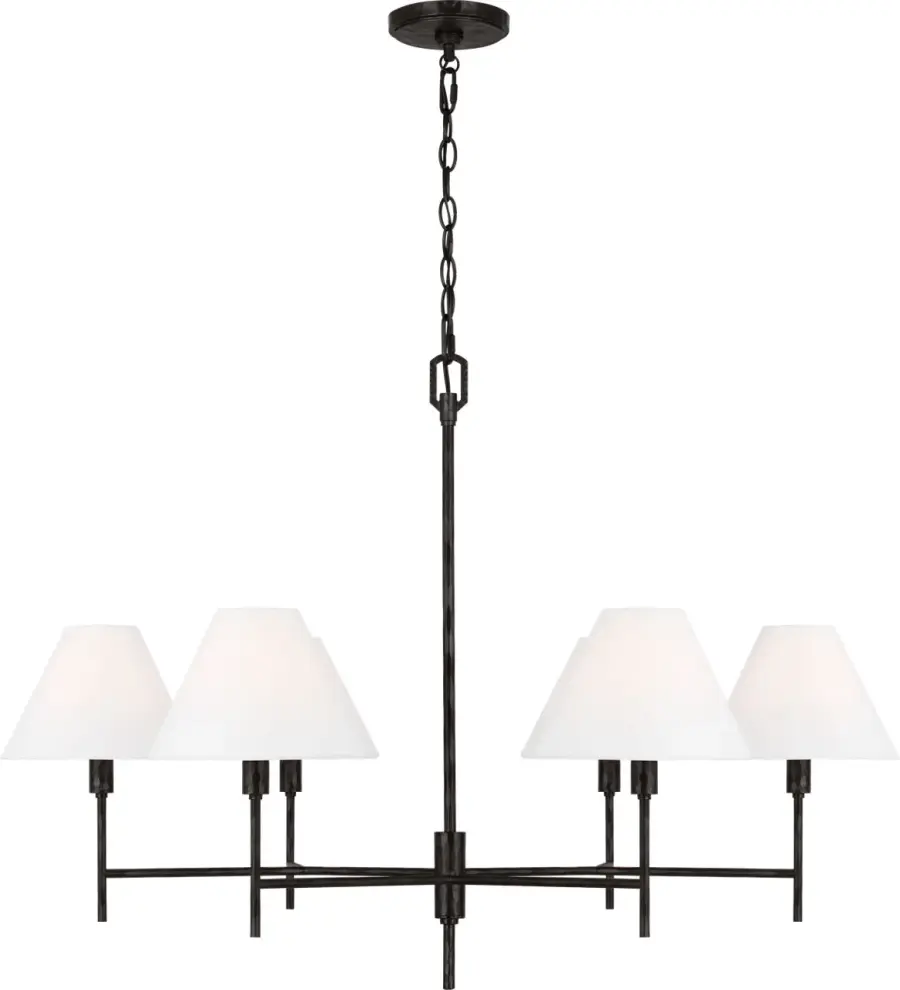 Ridgewood Large Chandelier in Aged Iron - Image 1