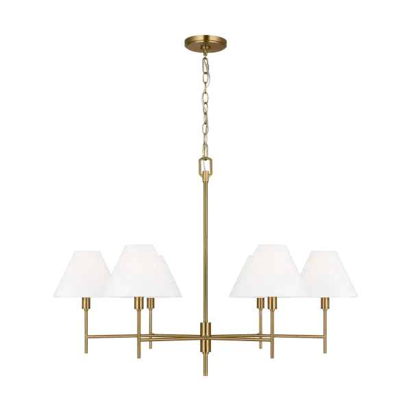 The Ridgewood Large Chandelier by Chapman & Meyers transforms vintage star sculpture inspiration into a stunning statement piece. Hand-forged texture and burnished brass finish create timeless elegance that bridges traditional and contemporary styles.