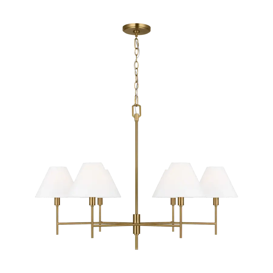 Ridgewood Large Chandelier in Burnished Brass - Image 1