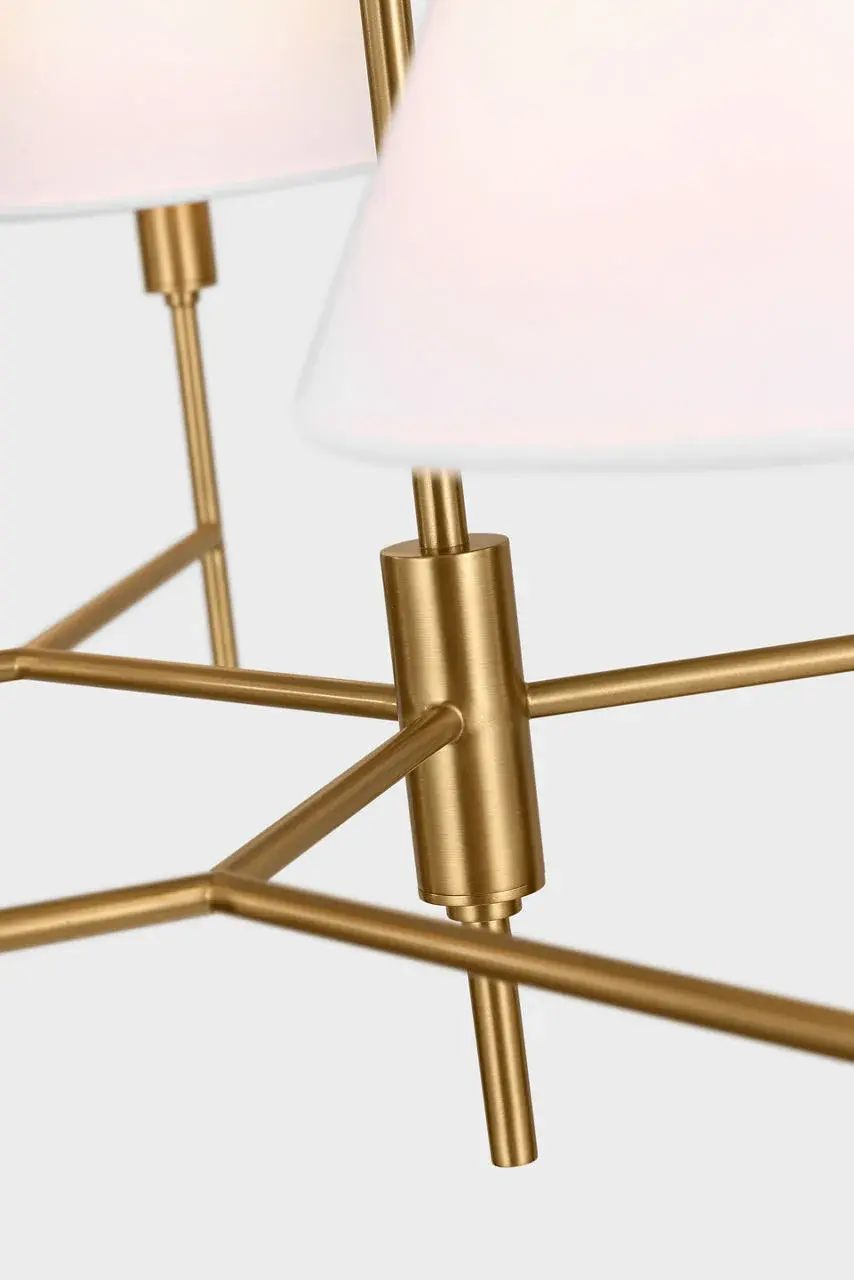 Ridgewood Large Chandelier in Burnished Brass - Image 4