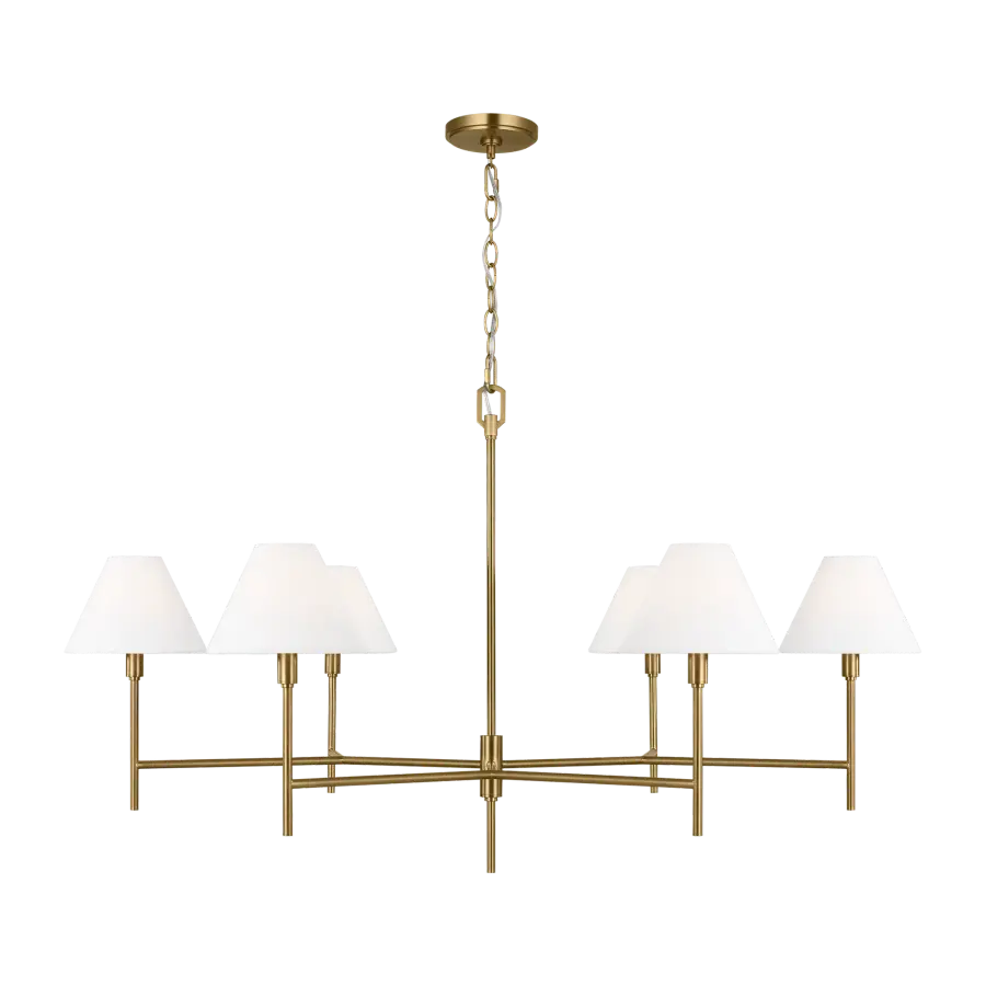 Ridgewood Extra Large Chandelier in Burnished Brass - Image 1