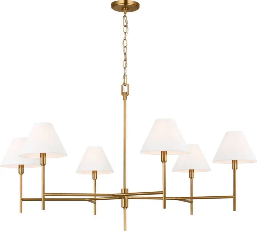 Ridgewood Extra Large Chandelier in Burnished Brass - Image 2
