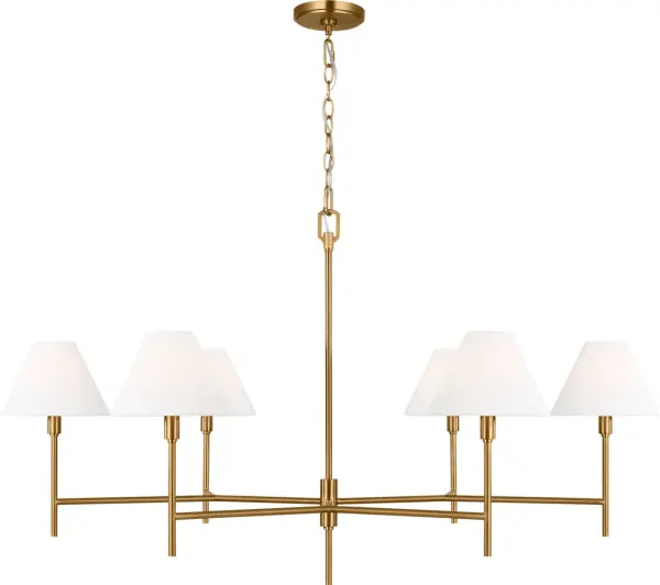 Ridgewood Extra Large Chandelier in Burnished Brass - Image 3