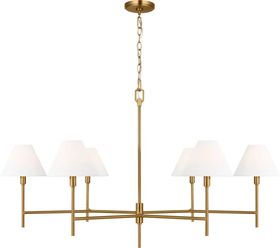 Ridgewood Extra Large Chandelier in Burnished Brass - Image 3