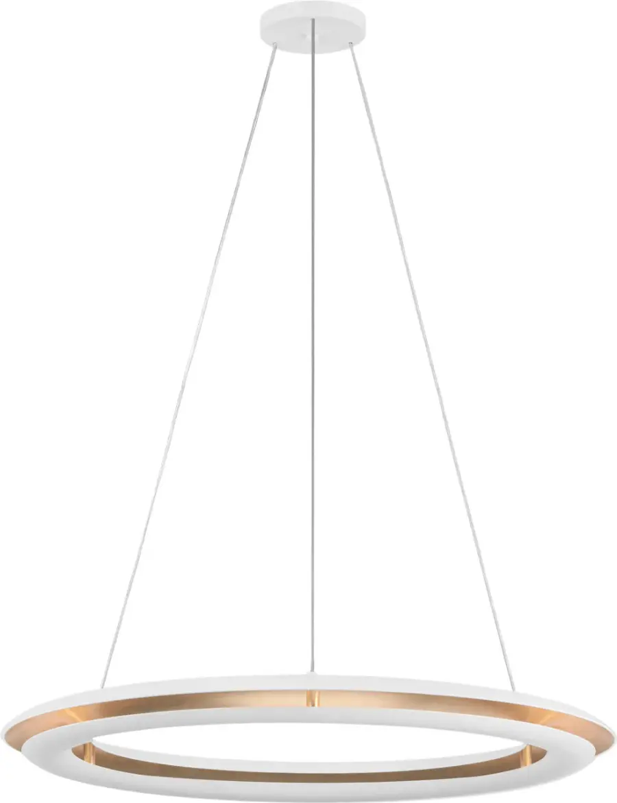 Cielo Medium Chandelier in Matte White - Image 2