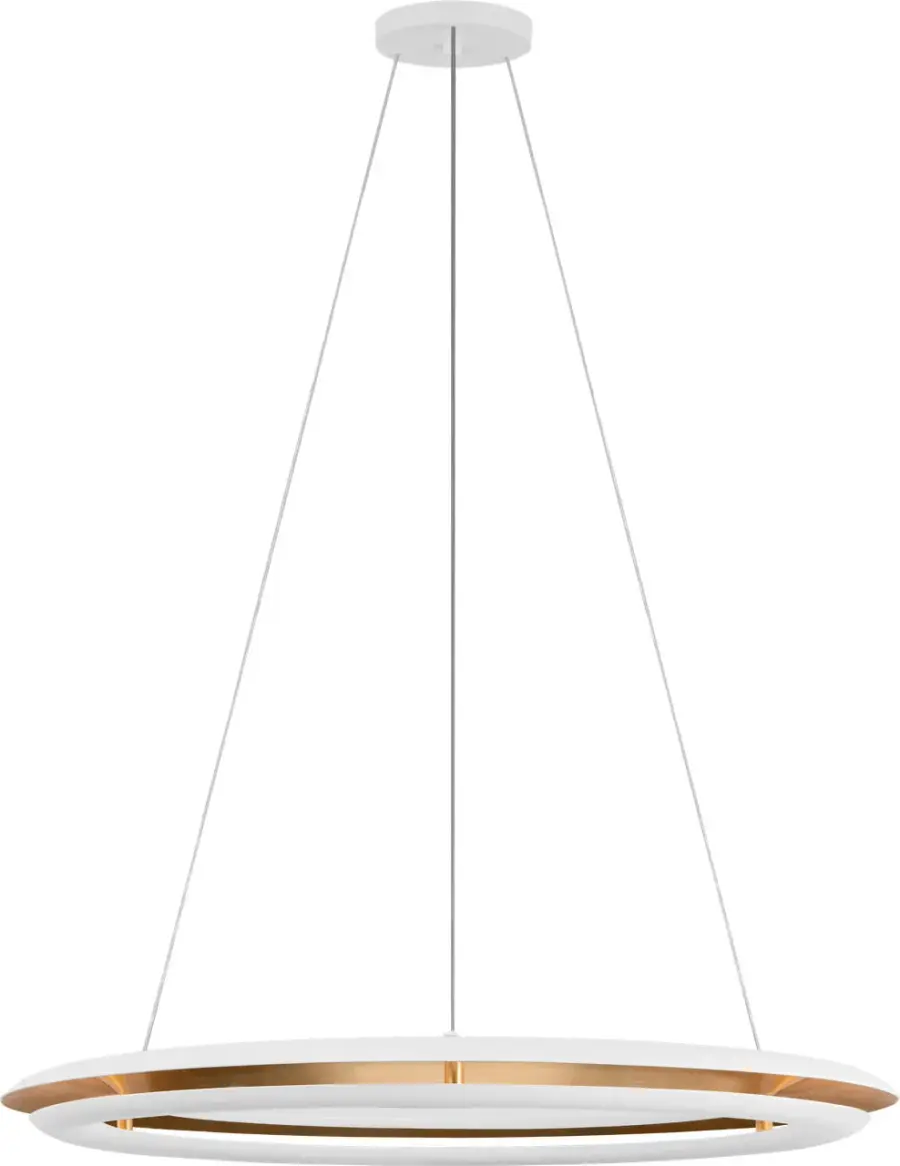 Cielo Medium Chandelier in Matte White - Image 3