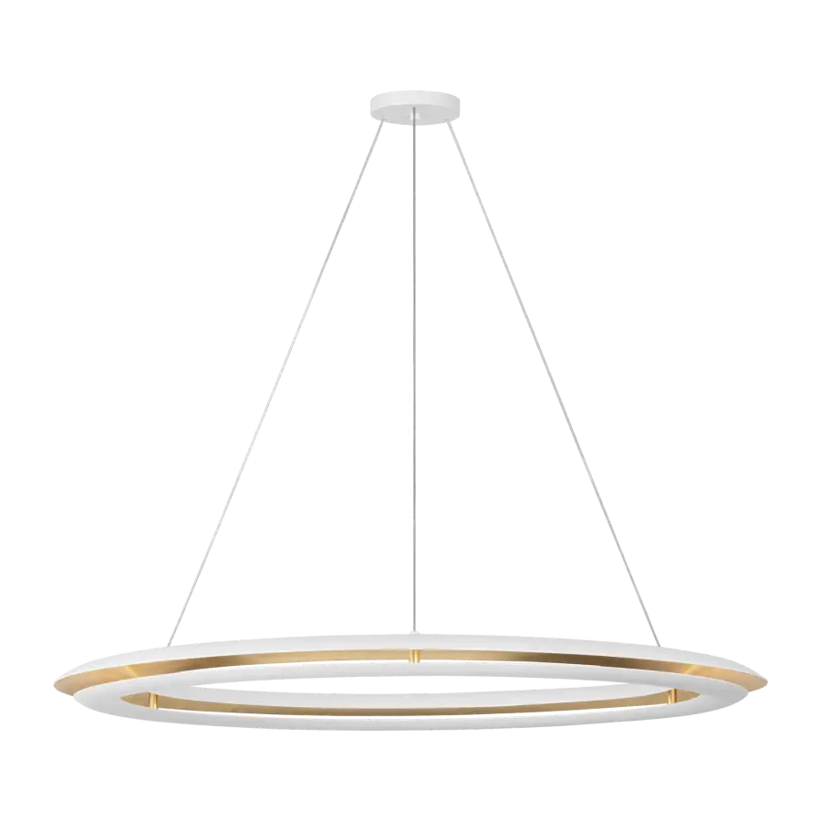 Cielo Extra Large Ring Chandelier in Matte White - Image 1